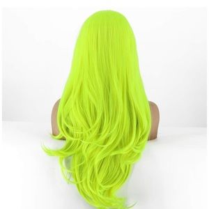 Neon Yellow Lace Front Wig Synthetic Hair